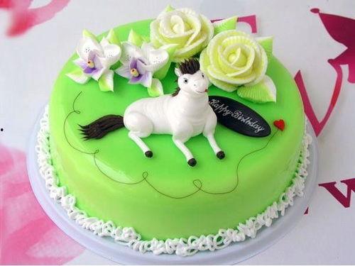 生日蛋糕马的图片,甜蜜蛋糕绘马情